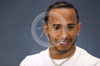 World © Octane Photographic Ltd. Formula 1 – British GP. FIA Drivers Press Conference. Mercedes AMG Petronas Motorsport - Lewis Hamilton. Silverstone Circuit, Towcester, Northamptonshire. Thursday 11th July 2019.