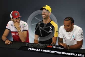 World © Octane Photographic Ltd. Formula 1 – British GP. FIA Drivers Press Conference. Renault Sport F1 Team – Daniel Ricciardo. Silverstone Circuit, Towcester, Northamptonshire. Thursday 11th July 2019.