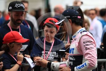 World © Octane Photographic Ltd. Formula 1 – British GP - Qualifying. SportPesa Racing Point RP19 - Sergio Perez. Silverstone Circuit, Towcester, Northamptonshire. Saturday 13th July 2019.
