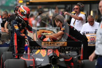 World © Octane Photographic Ltd. Formula 1 – British GP - Qualifying. Aston Martin Red Bull Racing RB15 – Max Verstappen. Silverstone Circuit, Towcester, Northamptonshire. Saturday 13th July 2019.