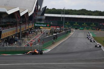 World © Octane Photographic Ltd. Formula 1 – British GP - Race. McLaren MCL34 – Carlos Sainz. Silverstone Circuit, Towcester, Northamptonshire. Sunday 14th July 2019.