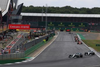 World © Octane Photographic Ltd. Formula 1 – British GP - Race. Mercedes AMG Petronas Motorsport AMG F1 W10 EQ Power+ - Valtteri Bottas. Silverstone Circuit, Towcester, Northamptonshire. Sunday 14th July 2019.