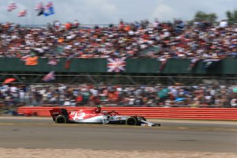 World © Octane Photographic Ltd. Formula 1 – British GP - Race. Alfa Romeo Racing C38 – Antonio Giovinazzi. Silverstone Circuit, Towcester, Northamptonshire. Sunday 14th July 2019.