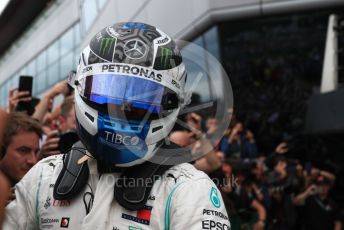 World © Octane Photographic Ltd. Formula 1 – British GP - Race - Podium. Mercedes AMG Petronas Motorsport AMG F1 W10 EQ Power+ - Valtteri Bottas. Silverstone Circuit, Towcester, Northamptonshire. Sunday 14th July 2019.