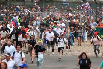 World © Octane Photographic Ltd. Formula 1 – British GP - Race - Podium. Fans. Silverstone Circuit, Towcester, Northamptonshire. Sunday 14th July 2019.
