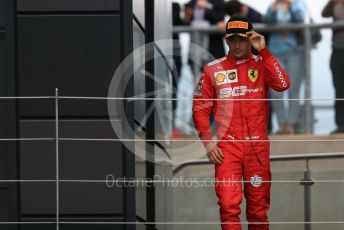 World © Octane Photographic Ltd. Formula 1 – British GP - Race - Podium. Scuderia Ferrari SF90 – Charles Leclerc. Silverstone Circuit, Towcester, Northamptonshire. Sunday 14th July 2019.