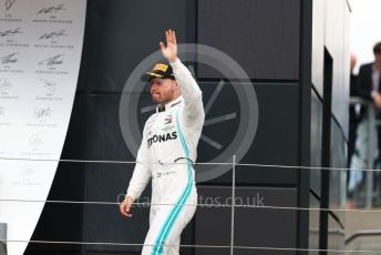World © Octane Photographic Ltd. Formula 1 – British GP - Race - Podium. Mercedes AMG Petronas Motorsport AMG F1 W10 EQ Power+ - Valtteri Bottas. Silverstone Circuit, Towcester, Northamptonshire. Sunday 14th July 2019.