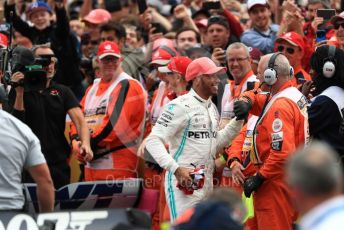 World © Octane Photographic Ltd. Formula 1 – British GP - Race - Podium. Mercedes AMG Petronas Motorsport AMG F1 W10 EQ Power+ - Lewis Hamilton. Silverstone Circuit, Towcester, Northamptonshire. Sunday 14th July 2019.