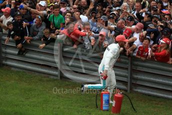 World © Octane Photographic Ltd. Formula 1 – British GP - Race - Podium. Mercedes AMG Petronas Motorsport AMG F1 W10 EQ Power+ - Lewis Hamilton. Silverstone Circuit, Towcester, Northamptonshire. Sunday 14th July 2019.