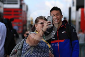 World © Octane Photographic Ltd. Formula 1 – British GP - Paddock. Scuderia Toro Rosso STR14 – Alexander Albon. Silverstone Circuit, Towcester, Northamptonshire. Friday 12th July 2019.