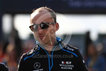 World © Octane Photographic Ltd. Formula 1 – British GP - Paddock. ROKiT Williams Racing FW42 – Robert Kubica. Silverstone Circuit, Towcester, Northamptonshire. Friday 12th July 2019.