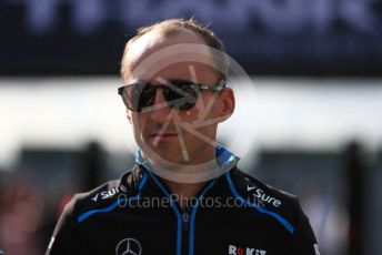 World © Octane Photographic Ltd. Formula 1 – British GP - Paddock. ROKiT Williams Racing FW42 – Robert Kubica. Silverstone Circuit, Towcester, Northamptonshire. Friday 12th July 2019.