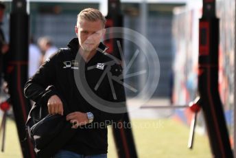 World © Octane Photographic Ltd. Formula 1 – British GP - Paddock. Rich Energy Haas F1 Team VF19 – Kevin Magnussen. Silverstone Circuit, Towcester, Northamptonshire. Friday 12th July 2019.