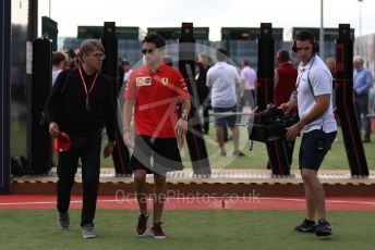 World © Octane Photographic Ltd. Formula 1 – British GP - Paddock. Scuderia Ferrari SF90 – Charles Leclerc. Silverstone Circuit, Towcester, Northamptonshire. Friday 12th July 2019.