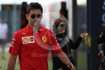 World © Octane Photographic Ltd. Formula 1 – British GP - Paddock. Scuderia Ferrari SF90 – Charles Leclerc. Silverstone Circuit, Towcester, Northamptonshire. Friday 12th July 2019.