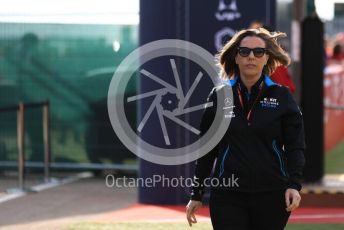 World © Octane Photographic Ltd. Formula 1 - British GP - Paddock. Claire Williams - Deputy Team Principal of ROKiT Williams Racing. Silverstone Circuit, Towcester, Northamptonshire. Friday 12th July 2019.