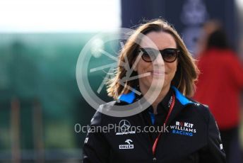 World © Octane Photographic Ltd. Formula 1 - British GP - Paddock. Claire Williams - Deputy Team Principal of ROKiT Williams Racing. Silverstone Circuit, Towcester, Northamptonshire. Friday 12th July 2019.