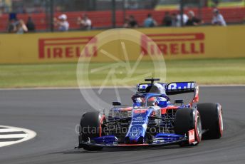 World © Octane Photographic Ltd. Formula 1 – British GP - Practice 1. Scuderia Toro Rosso STR14 – Daniil Kvyat. Silverstone Circuit, Towcester, Northamptonshire. Friday 12th July 2019.