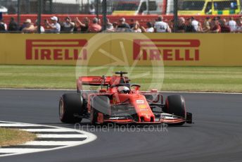 World © Octane Photographic Ltd. Formula 1 – British GP - Practice 1. Scuderia Ferrari SF90 – Sebastian Vettel. Silverstone Circuit, Towcester, Northamptonshire. Friday 12th July 2019.