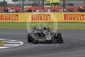 World © Octane Photographic Ltd. Formula 1 – British GP - Practice 1. Rich Energy Haas F1 Team VF19 – Kevin Magnussen. Silverstone Circuit, Towcester, Northamptonshire. Friday 12th July 2019.