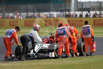 World © Octane Photographic Ltd. Formula 1 – British GP - Practice 1. Alfa Romeo Racing C38 – Kimi Raikkonen. Silverstone Circuit, Towcester, Northamptonshire. Friday 12th July 2019.