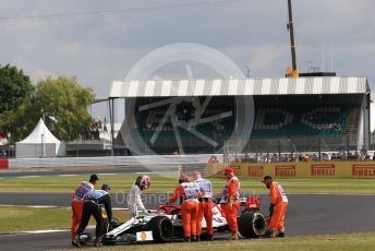 World © Octane Photographic Ltd. Formula 1 – British GP - Practice 1. Alfa Romeo Racing C38 – Kimi Raikkonen. Silverstone Circuit, Towcester, Northamptonshire. Friday 12th July 2019.