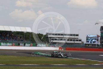 World © Octane Photographic Ltd. Formula 1 – British GP - Practice 1. Mercedes AMG Petronas Motorsport AMG F1 W10 EQ Power+ - Lewis Hamilton. Silverstone Circuit, Towcester, Northamptonshire. Friday 12th July 2019.