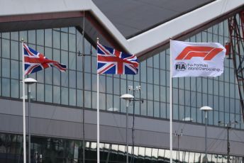 World © Octane Photographic Ltd. Formula 1 – British GP - Practice 2. Formula 1 flag. Silverstone Circuit, Towcester, Northamptonshire. Friday 12th July 2019.