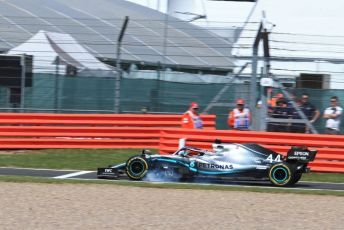 World © Octane Photographic Ltd. Formula 1 – British GP - Practice 2. Mercedes AMG Petronas Motorsport AMG F1 W10 EQ Power+ - Lewis Hamilton. Silverstone Circuit, Towcester, Northamptonshire. Friday 12th July 2019.
