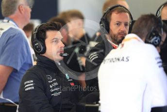 World © Octane Photographic Ltd. Formula 1 - British GP - Practice 3.. Toto Wolff - Executive Director & Head of Mercedes - Benz Motorsport. Silverstone Circuit, Towcester, Northamptonshire. Saturday 13th July 2019.