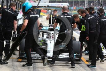 World © Octane Photographic Ltd. Formula 1 – British GP - Practice 3. Mercedes AMG Petronas Motorsport AMG F1 W10 EQ Power+ - Lewis Hamilton. Silverstone Circuit, Towcester, Northamptonshire. Saturday 13th July 2019.