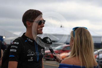 World © Octane Photographic Ltd. Formula 1 – British GP - Paddock. ROKiT Williams Racing FW 42 – George Russell. Silverstone Circuit, Towcester, Northamptonshire. Saturday 13th July 2019.