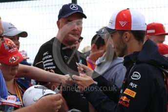 World © Octane Photographic Ltd. Formula 1 – British GP - Paddock. Aston Martin Red Bull Racing RB15 – Pierre Gasly. Silverstone Circuit, Towcester, Northamptonshire. Saturday 13th July 2019.