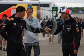 World © Octane Photographic Ltd. Formula 1 – British GP - Paddock. Aston Martin Red Bull Racing RB15 – Pierre Gasly. Silverstone Circuit, Towcester, Northamptonshire. Saturday 13th July 2019.