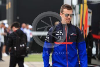 World © Octane Photographic Ltd. Formula 1 – British GP - Paddock. Scuderia Toro Rosso STR14 – Daniil Kvyat. Silverstone Circuit, Towcester, Northamptonshire. Saturday 13th July 2019.