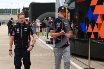 World © Octane Photographic Ltd. Formula 1 – British GP - Paddock. SportPesa Racing Point RP19 – Lance Stroll. Silverstone Circuit, Towcester, Northamptonshire. Saturday 13th July 2019.