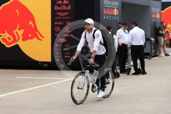 World © Octane Photographic Ltd. Formula 1 – British GP - Paddock. Mercedes AMG Petronas Motorsport AMG F1 W10 EQ Power+ - Valtteri Bottas. Silverstone Circuit, Towcester, Northamptonshire. Saturday 13th July 2019.