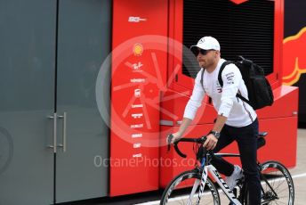 World © Octane Photographic Ltd. Formula 1 – British GP - Paddock. Mercedes AMG Petronas Motorsport AMG F1 W10 EQ Power+ - Valtteri Bottas. Silverstone Circuit, Towcester, Northamptonshire. Saturday 13th July 2019.