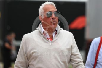 World © Octane Photographic Ltd. Formula 1 - British GP - Paddock. Lance Stroll father Lawrence Stroll - investor, part-owner of SportPesa Racing Point. Silverstone Circuit, Towcester, Northamptonshire. Saturday 13th July 2019.