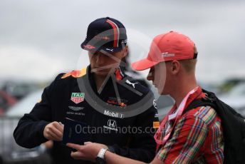 World © Octane Photographic Ltd. Formula 1 – British GP - Paddock. Aston Martin Red Bull Racing RB15 – Max Verstappen. Silverstone Circuit, Towcester, Northamptonshire. Sunday 14th July 2019.