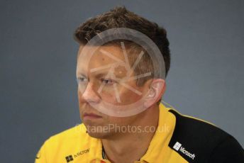 World © Octane Photographic Ltd. Formula 1 - British GP – Friday FIA Team Press Conference. Marcin Budkowski – Executive Director of Renault Sport Racing Formula 1 Team. Silverstone Circuit, Towcester, Northamptonshire. Friday 12th July 2019.