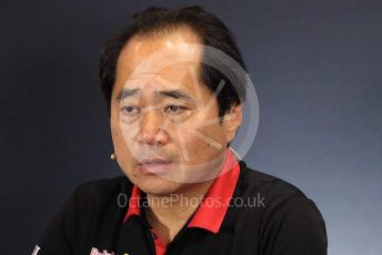 World © Octane Photographic Ltd. Formula 1 - British GP – Friday FIA Team Press Conference. Toyoharu Tanube - Honda Performance Development (HPD) Senior Manager. Silverstone Circuit, Towcester, Northamptonshire. Friday 12th July 2019.