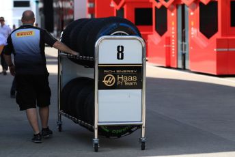 World © Octane Photographic Ltd. Formula 1 – British GP - Paddock. Rich Energy Haas F1 Team. Silverstone Circuit, Towcester, Northamptonshire. Thursday 11th July 2019.
