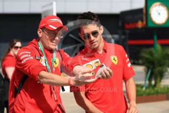 World © Octane Photographic Ltd. Formula 1 – British GP - Paddock. Scuderia Ferrari SF90 – Charles Leclerc. Silverstone Circuit, Towcester, Northamptonshire. Thursday 11th July 2019.