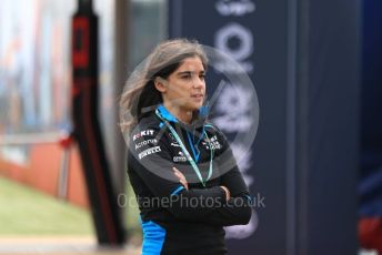 World © Octane Photographic Ltd. Formula 1 - British GP - Paddock. Jamie Chadwick - ROKiT Williams Racing Development Driver. Silverstone Circuit, Towcester, Northamptonshire. Thursday 11th July 2019.