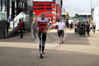 World © Octane Photographic Ltd. Formula 1 – British GP - Paddock. Alfa Romeo Racing C38 – Antonio Giovinazzi. Silverstone Circuit, Towcester, Northamptonshire. Thursday 11th July 2019.