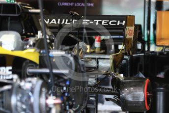 World © Octane Photographic Ltd. Formula 1 – British GP - Pit Lane. Renault Sport F1 Team RS19. Silverstone Circuit, Towcester, Northamptonshire. Thursday 11th July 2019.