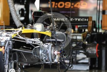 World © Octane Photographic Ltd. Formula 1 – British GP - Pit Lane. Renault Sport F1 Team RS19. Silverstone Circuit, Towcester, Northamptonshire. Thursday 11th July 2019.