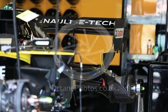 World © Octane Photographic Ltd. Formula 1 – British GP - Pit Lane. Renault Sport F1 Team RS19. Silverstone Circuit, Towcester, Northamptonshire. Thursday 11th July 2019.