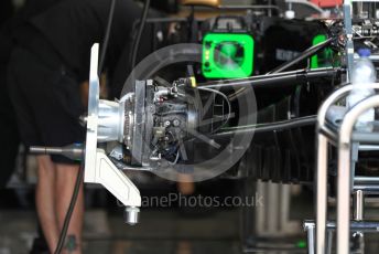 World © Octane Photographic Ltd. Formula 1 – British GP - Pit Lane. Rich Energy Haas F1 Team VF19. Silverstone Circuit, Towcester, Northamptonshire. Thursday 11th July 2019.